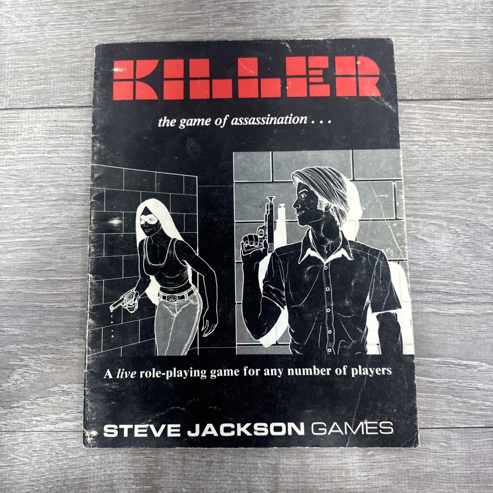 Killer: The Game Of Assassination. RPG Steve Jackson Games (1981)  1st Edition